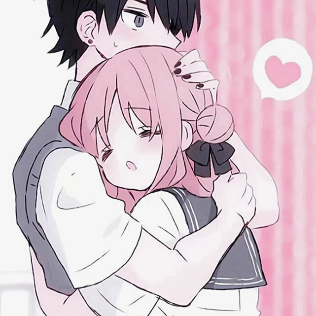 超甜情侣动漫头像，自然美景中的浪漫探索之旅